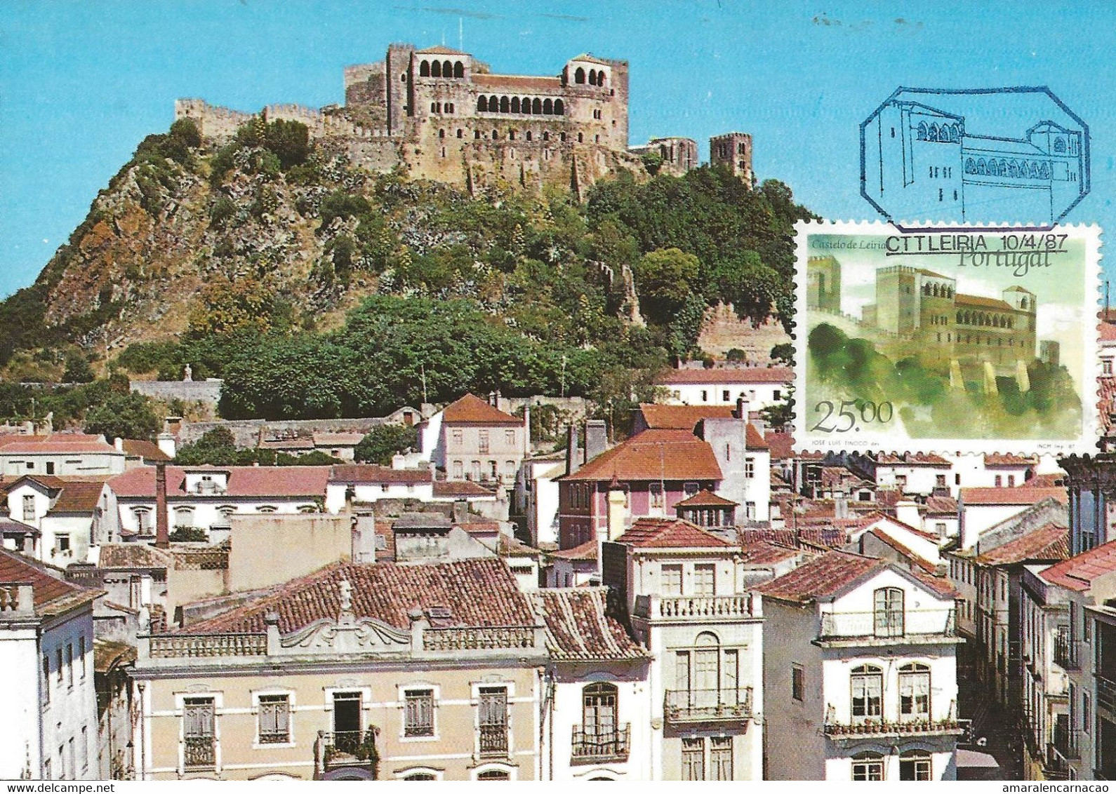 MAXIMUM CARD - CARTOLINA MAXIMA - MAXIMUM KARTE - TARJETA MAXIMA - CARTE MAXIMUM - PORTUGAL - CHÂTEAUX - LEIRIA - Châteaux