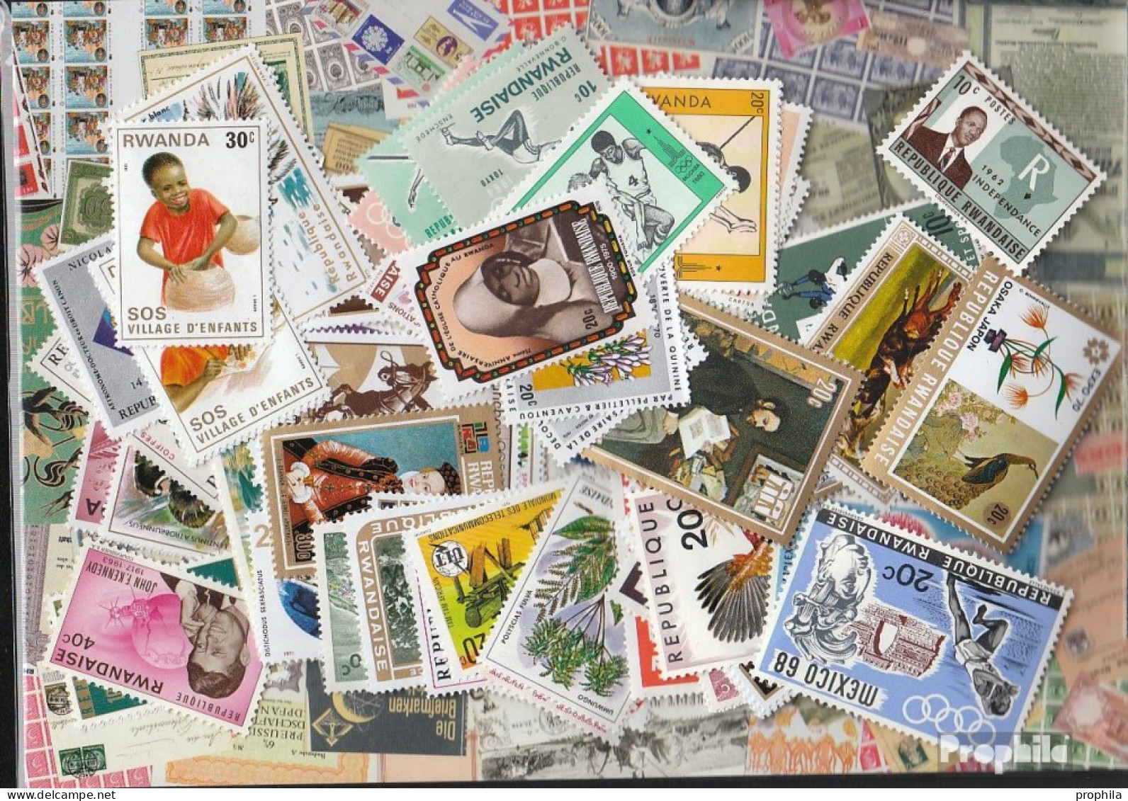 Ruanda 100 Verschiedene Marken - Collections