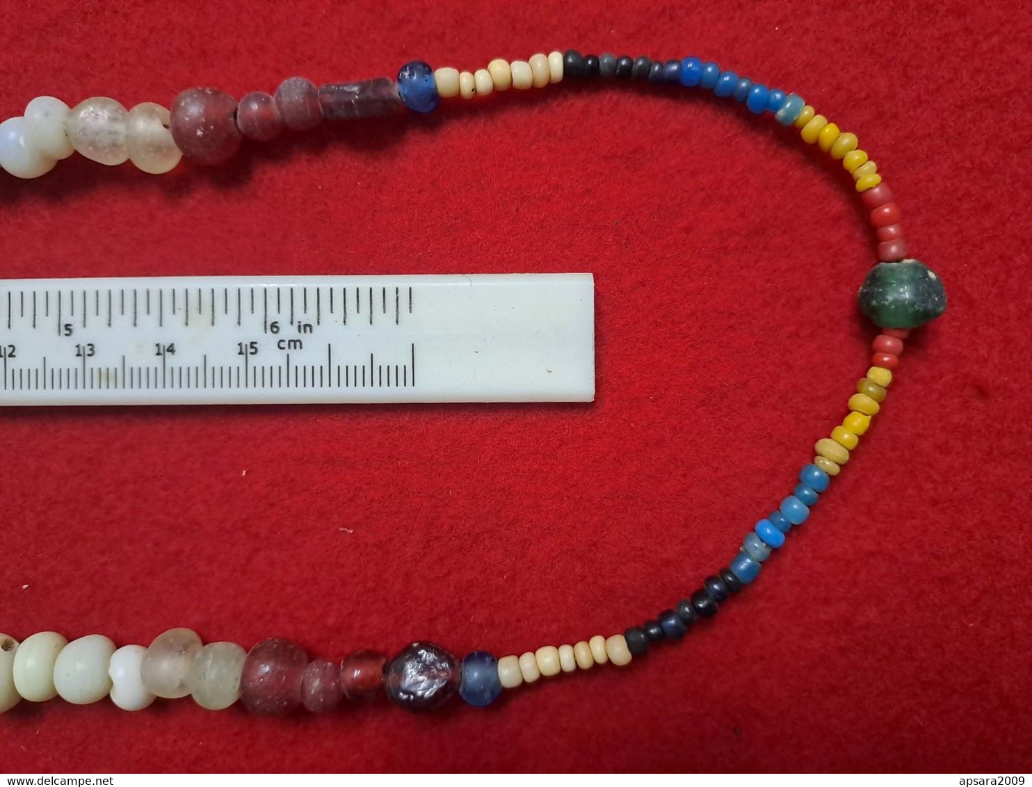 CAMBODGE / CAMBODIA/ Ancient Khmer String Beads - Colliers/Chaînes