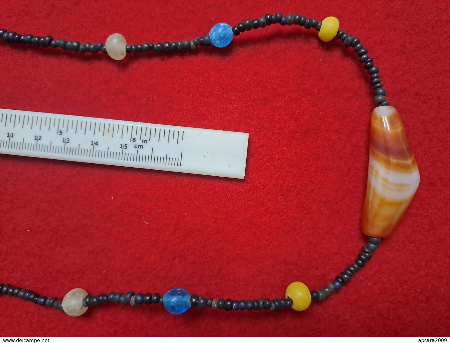 CAMBODGE / CAMBODIA/ Ancient Khmer String Beads - Collares/Cadenas
