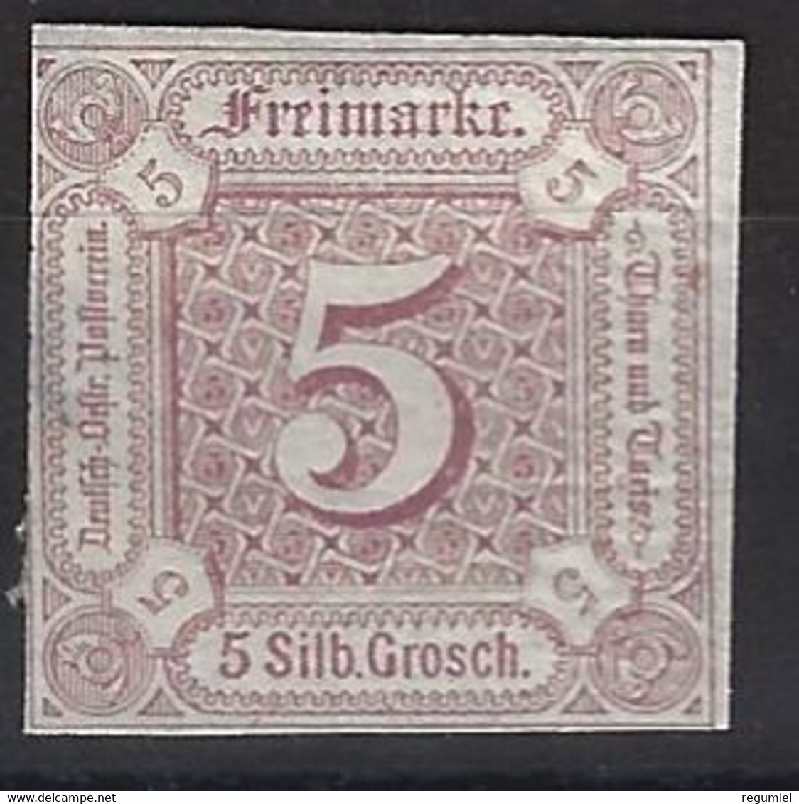Tour Y Taxis Norte 12 (*) Sin Goma. 1859 - Mint