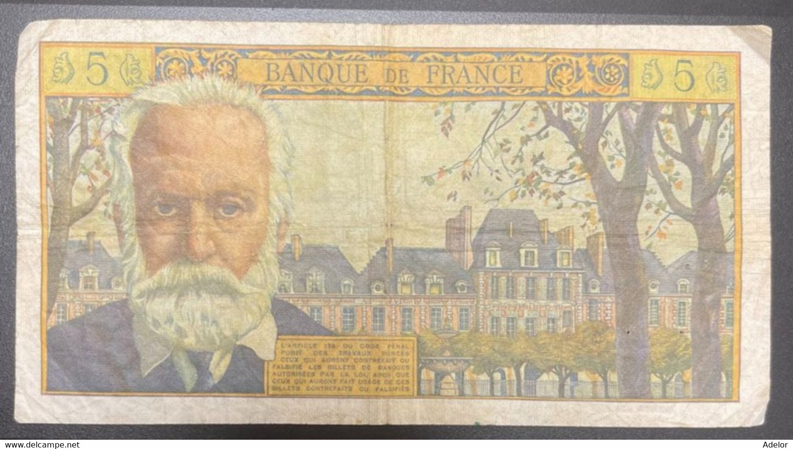 Beau Billet De 5 Francs Victor Hugo 1-2-1962. Z.78. Etat TB - 5 NF 1959-1965 ''Victor Hugo''