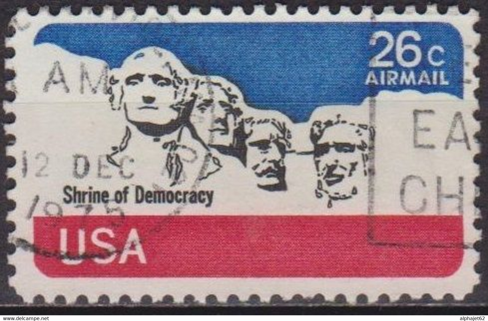 Mont Rushmore - ETATS UNIS - Présidents - N° 81 - 1974 - 3a. 1961-… Usati