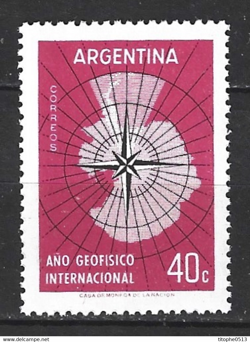 ARGENTINE. N°591 De 1958. Année Géophysique Internationale. - Anno Geofisico Internazionale