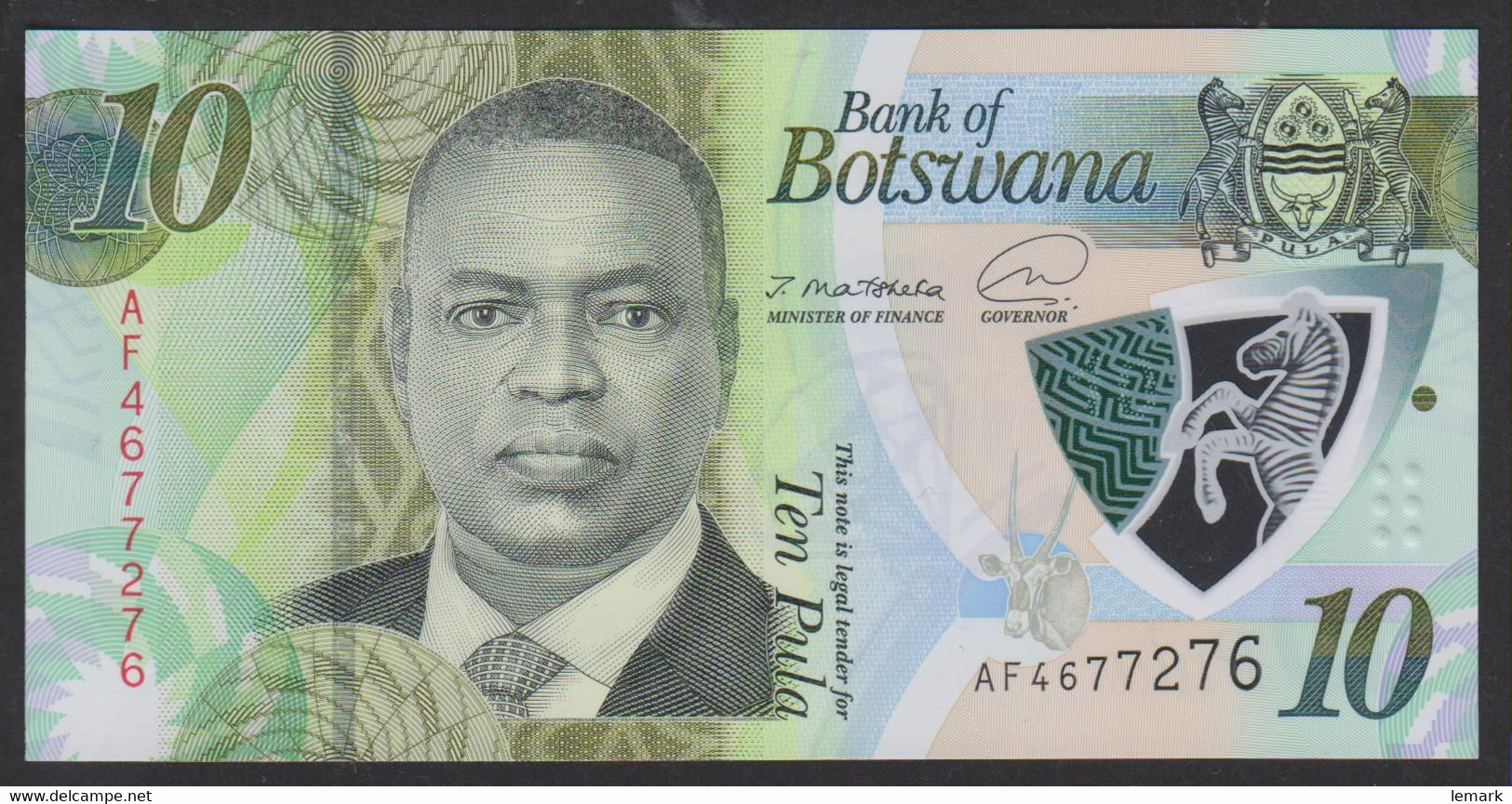 Botswana 10 Pula 2020 P36 UNC - Botswana