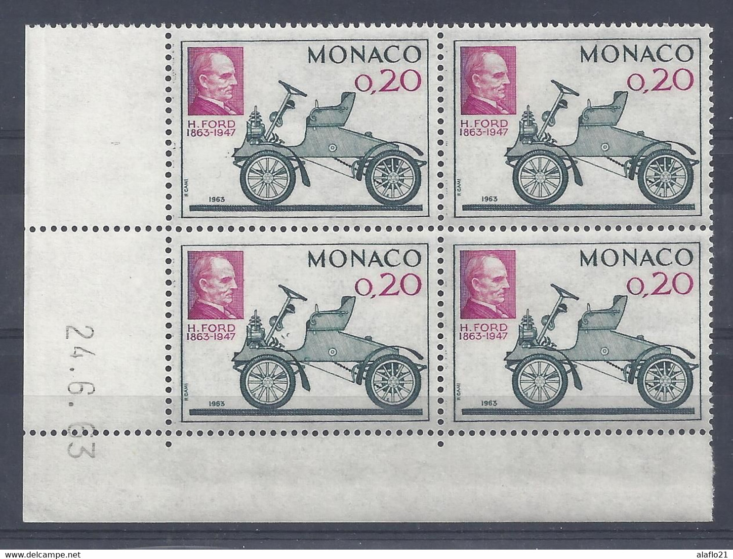 MONACO N° 632 - Bloc De 4 COIN DATE - NEUF SANS CHARNIERE - 24/6/63 - Ungebraucht