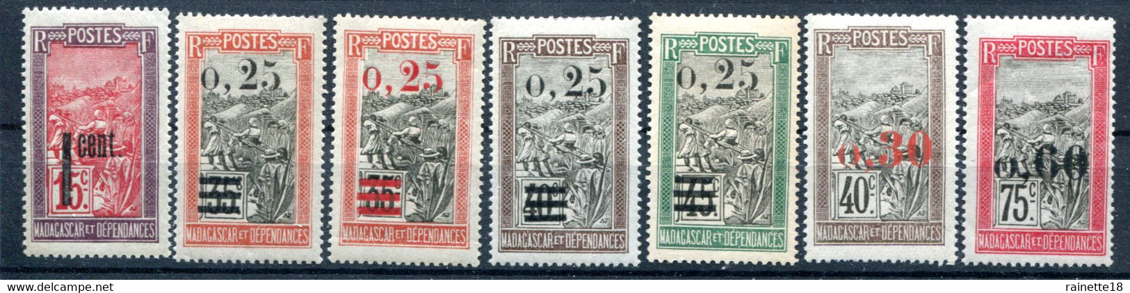 Madagascar         125/130 *  Avec 126A - Nuevos