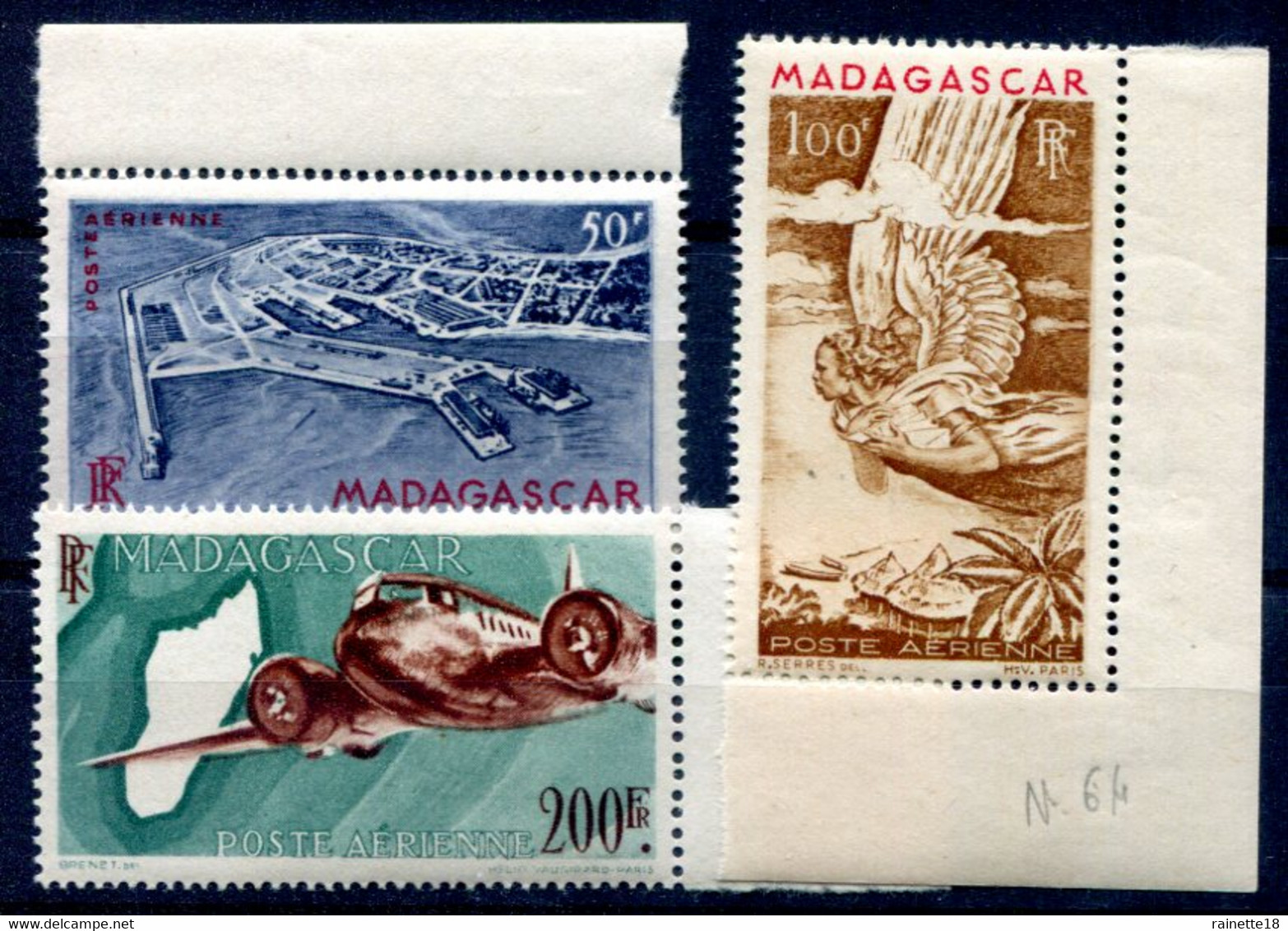 Madagascar      PA  63/64A ** - Luftpost