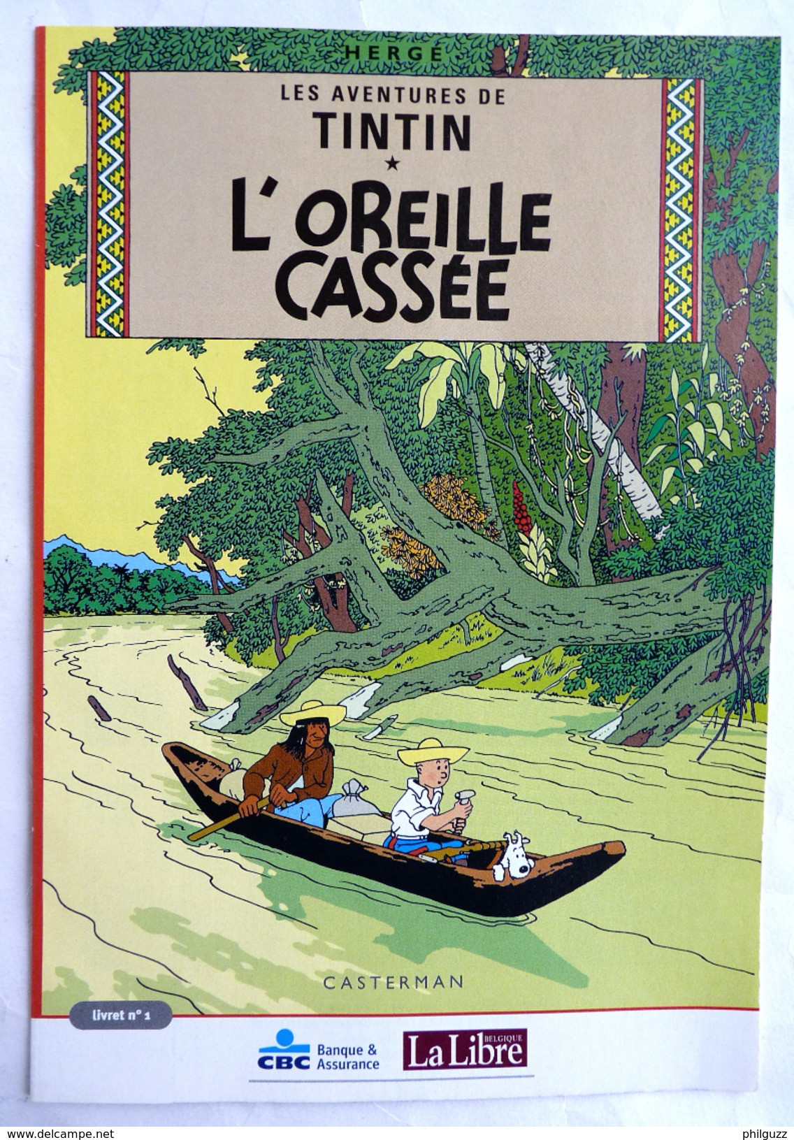 LOT DE 4 ALBUMS BANDES DESSINEES PUBLICITAIRES TINTIN L'OREILLE CASSEE LA LIBRE BELGIQUE HERGE T1 à 4 - Lucky Luke