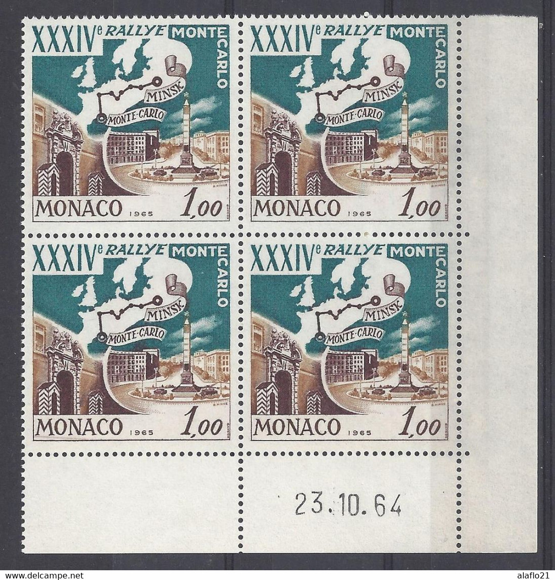 MONACO N° 662 - Bloc De 4 COIN DATE - NEUF SANS CHARNIERE - 23/10/64 - Ungebraucht