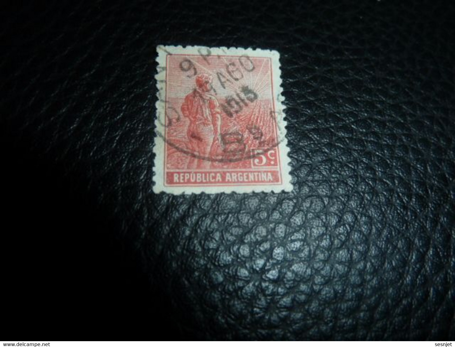 Republica Argentina - 5 Centavos - Yt 165 - Rouge - Oblitéré - Année 1911 - - Usati