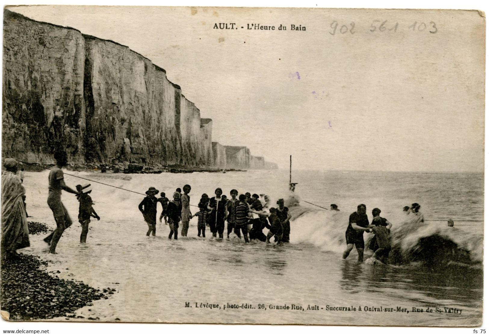 BELGIQUE - SIMPLE CERCLE BILINGUE POSTES MILITAIRES BELGIQUE 5 SUR CARTE POSTALE ADRESSEE A LA PANNE, 1918 - Zona No Ocupada