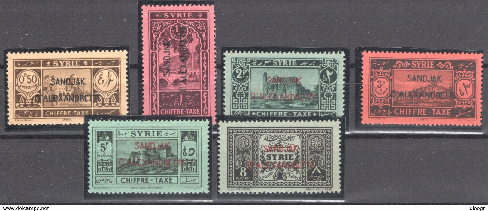 Alexandretta 1938 YT. 1-6 Taxe Full Set MNH VF - Ongebruikt