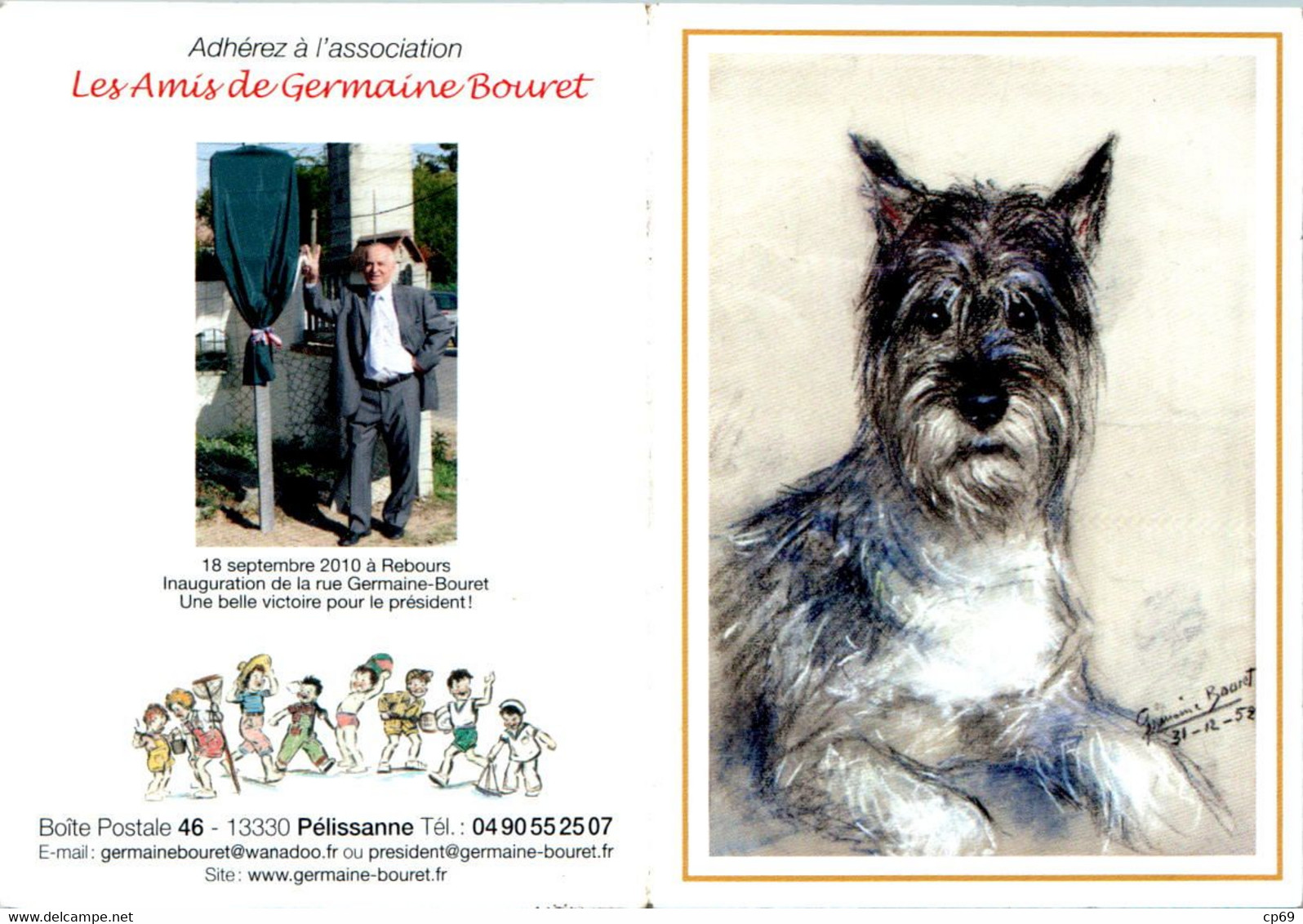 Germaine Bouret Calendrier De Poche 2011 Association Les Amis De Germaine Bouret Chien Dog Cane Perro En TB.Etat - Formato Piccolo : 2001-...