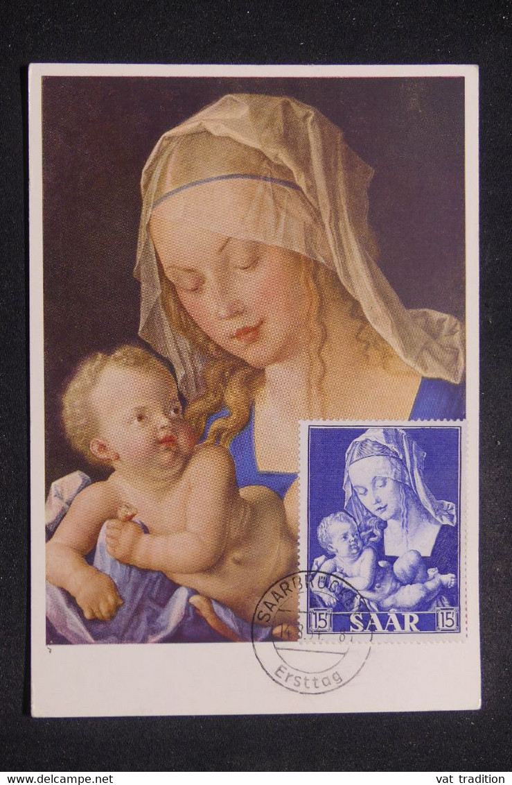 SARRE - Carte Maximum En 1954 - La Madonna - L 140663 - Cartes-maximum