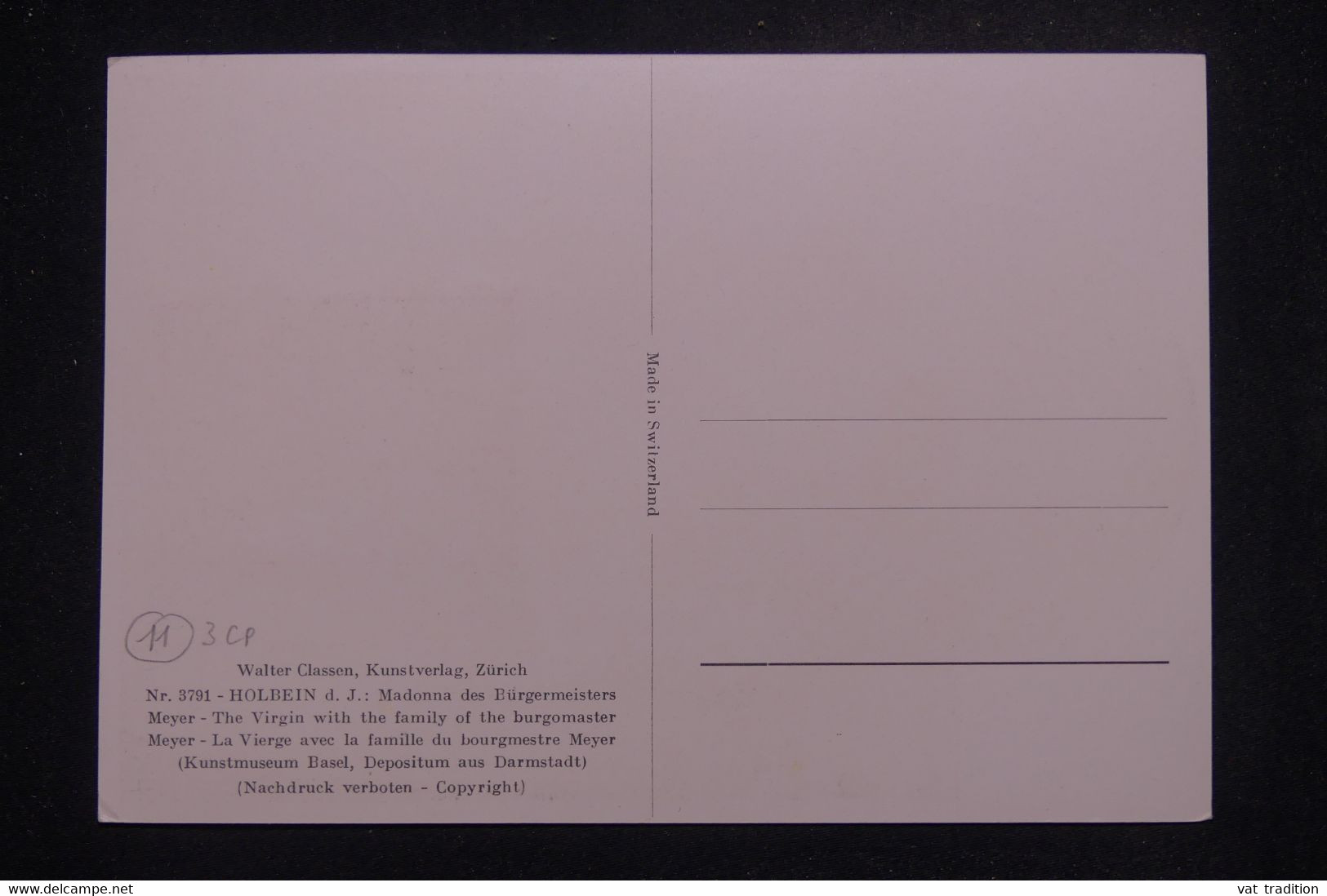 SARRE - Carte Maximum En 1954 - La Madonna - L 140664 - Maximum Cards