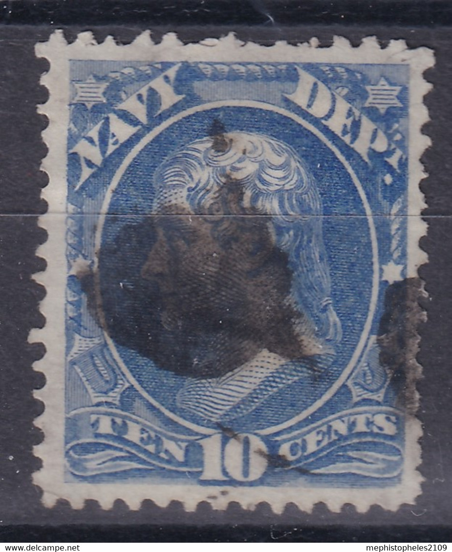 USA 1873 - Canceled - Sc# O40 - Official Stamp NAVY 10c - Officials