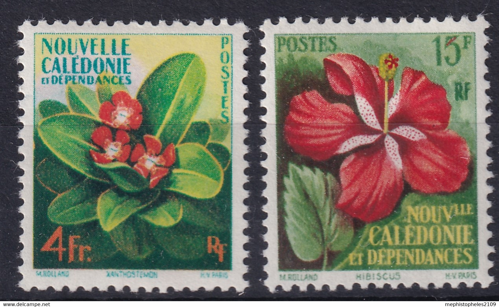 NOUVELLE CALÉDONIE 1958 - MLH - YT 288, 289 - Unused Stamps
