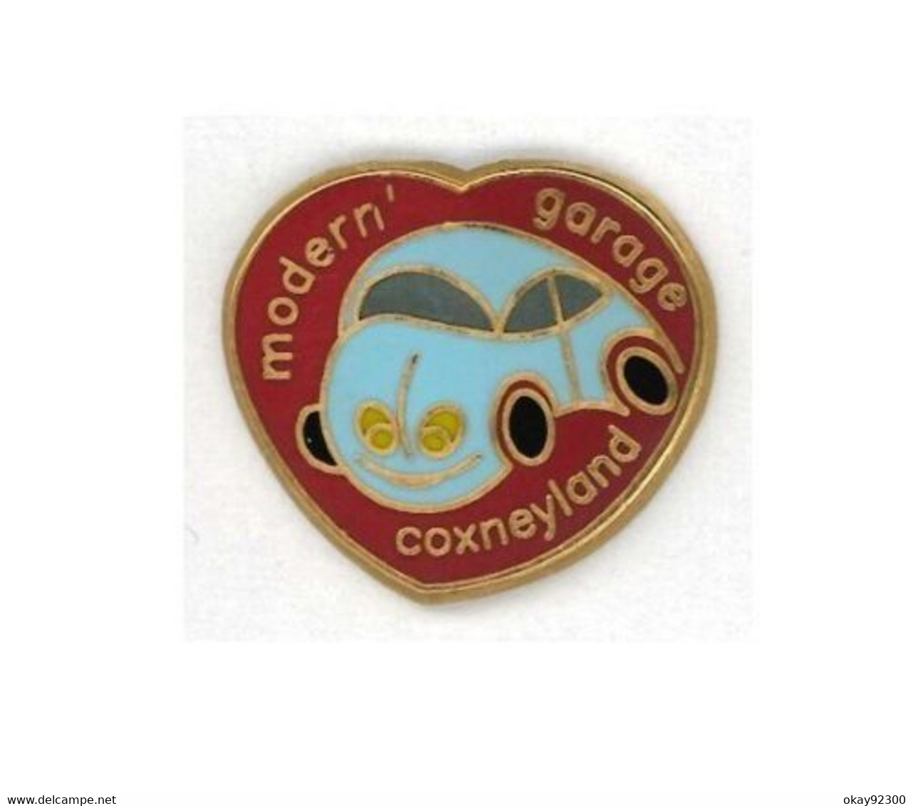 Pin's Voiture Automobile Volkswagen VW Coccinelle Cox Coxneyland Modern Garage - Volkswagen