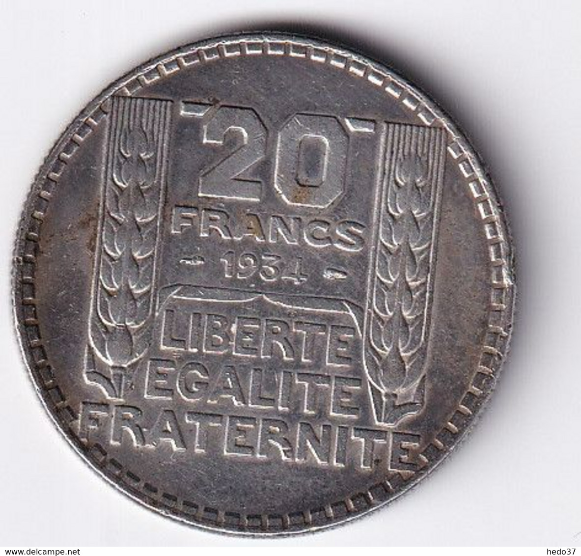 France 20 Francs Turin 1934 - Argent - 20 Francs