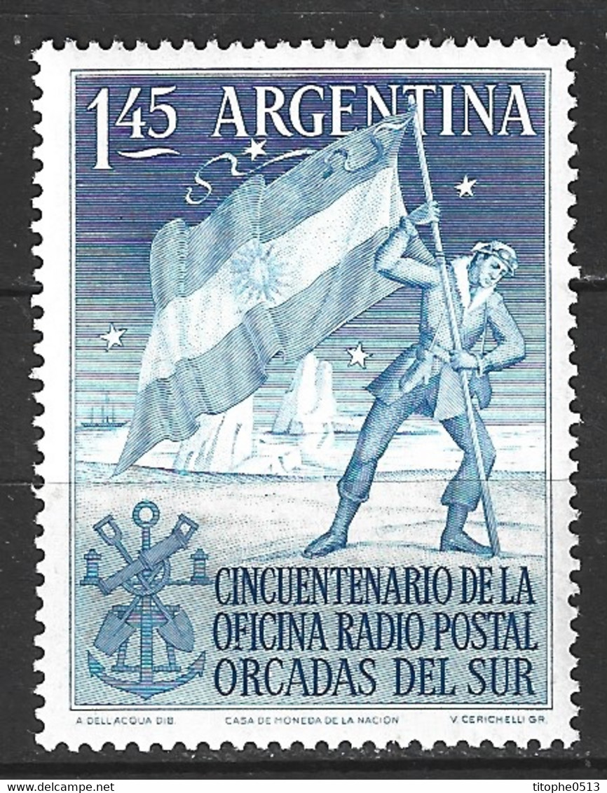 ARGENTINE. N°539 De 1954. Drapeau Dans Les Orcades Du Sud. - Autres & Non Classés