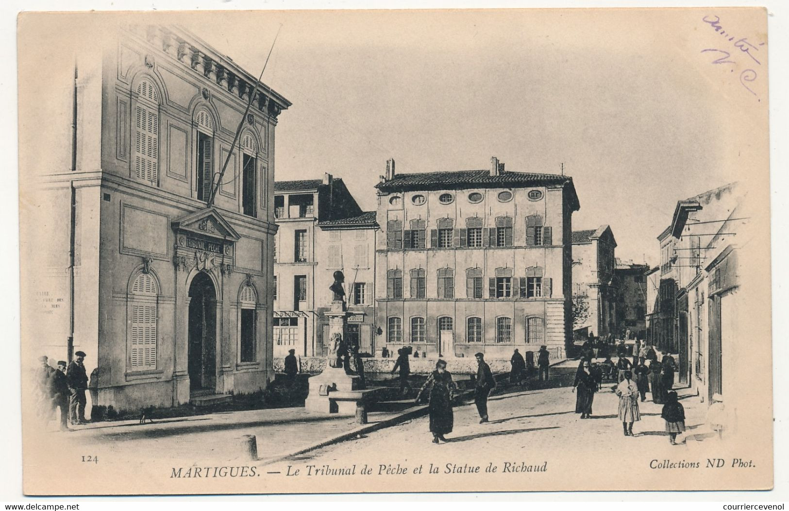 CPA - MARTIGUES (B Du R) - Le Tribunal De Pêche Et La Statue De Richaud - Martigues