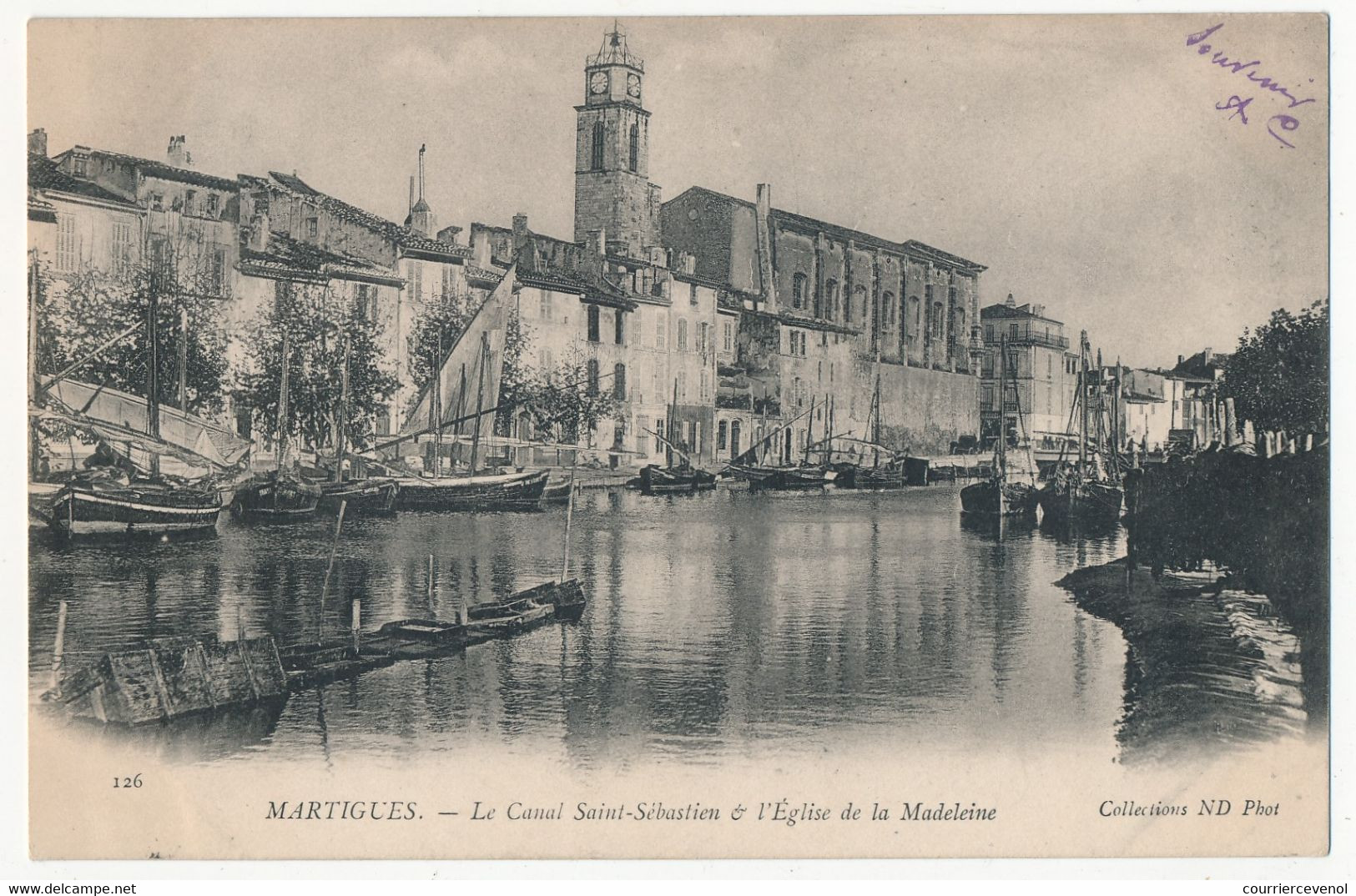 CPA - MARTIGUES (B Du R) - Le Canal Saint Sébastien Et L'Eglise De La Madeleine - Martigues