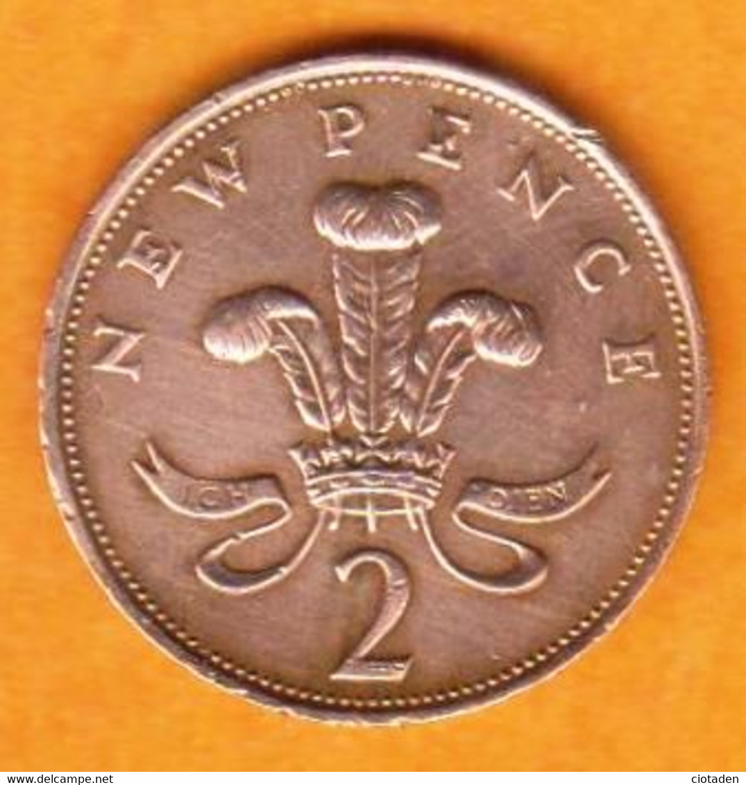 Grande Bretagne - 2 NEW PENCE - 1979 - 2 Pence & 2 New Pence