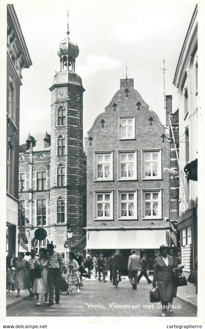 Netherlands Venlo Vleesstraat Met Stadhuis - Venlo