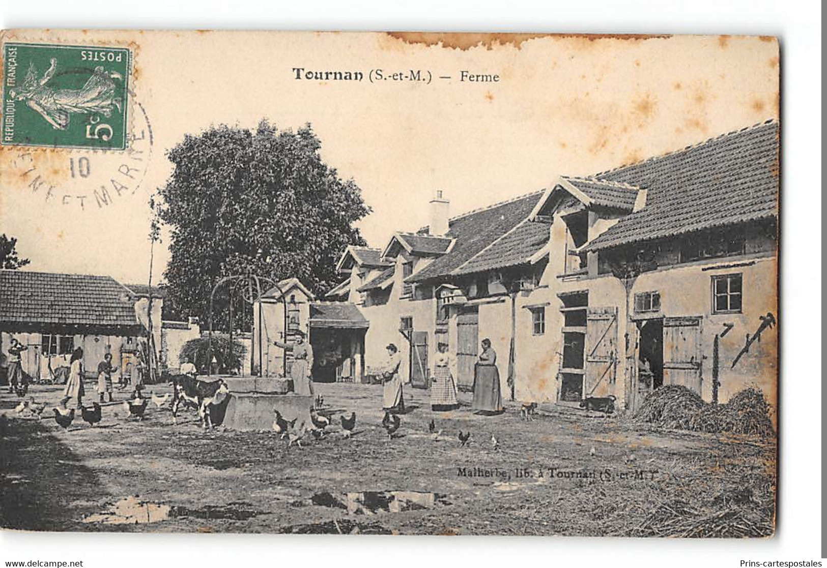 CPA 77 Tournan Une Ferme - Tournan En Brie