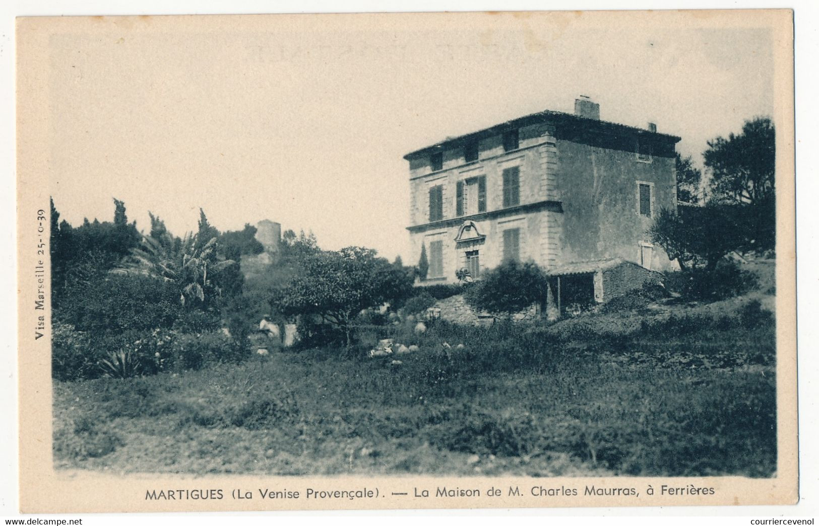 CPA - MARTIGUES (B Du R) - Maison De Campagne De M. Charles Maurras, à Ferrières - Martigues