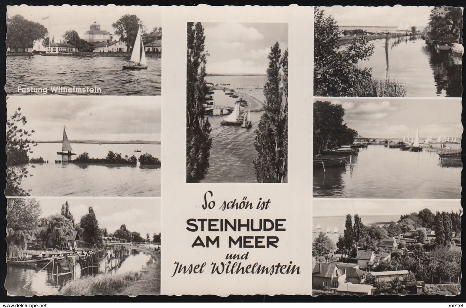 D-31515 Wunstorf - Alte Ansichten - Festung Wilhelmstein - Hafen - Stamp 1957 - Wunstorf