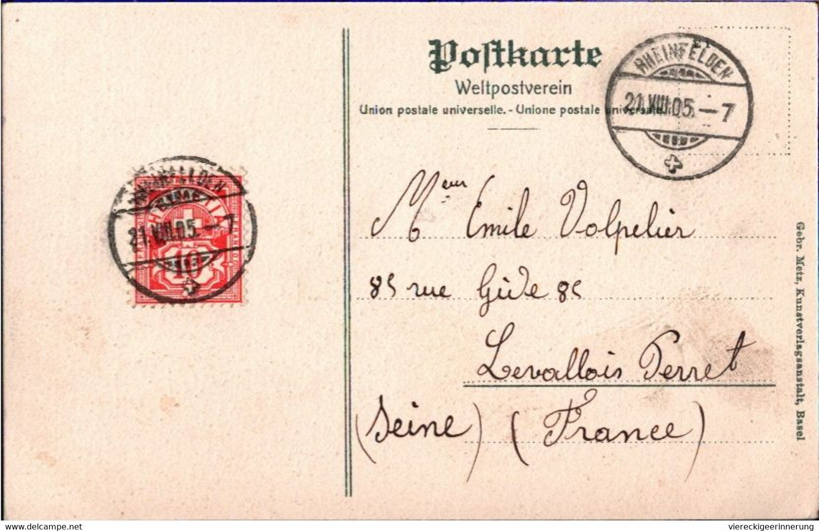 ! 1905 Alte Ansichtskarte Rheinfelden - Rheinfelden