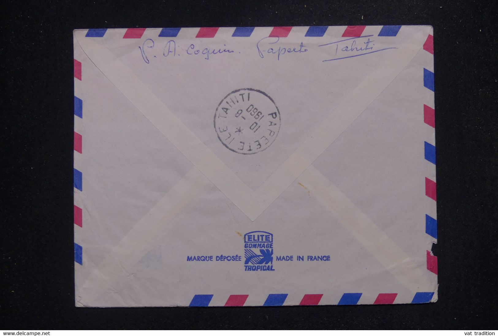 POLYNESIE - Enveloppe De Papeete Pour La France En 1960 - L 140710 - Brieven En Documenten