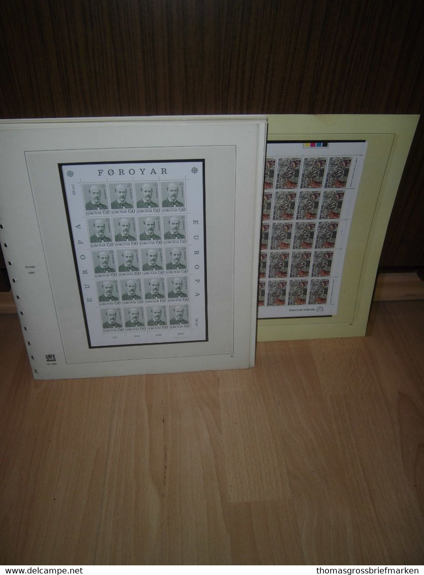 Sammlung 55x KLEINBOGEN Europa CEPT 1980-1982 Postfrisch Auf Safe Dual (52034) - Collections