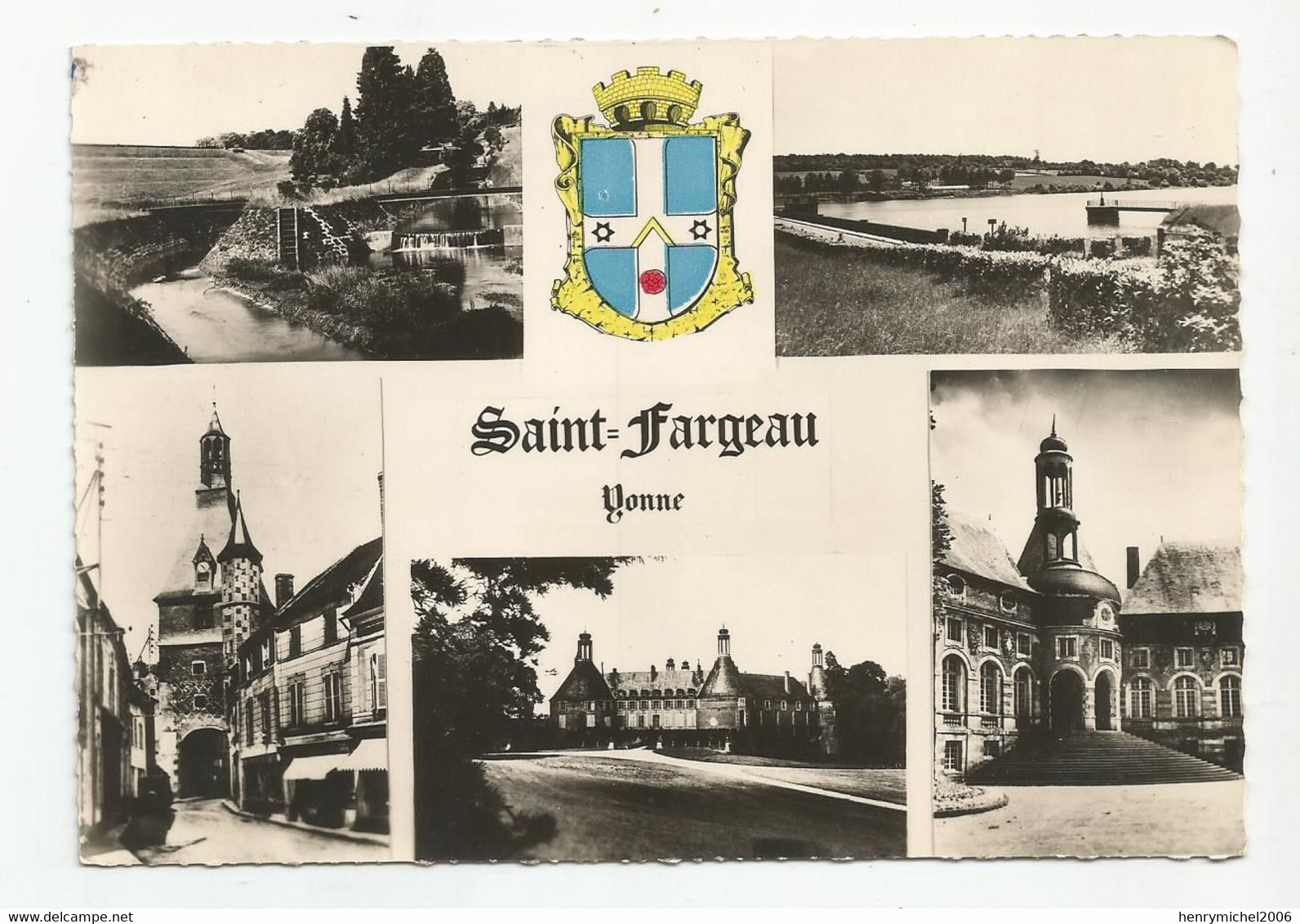 89 Yonne Cachet Saint Fargeau Réservoir Du Bourdon 1961 - Saint Fargeau