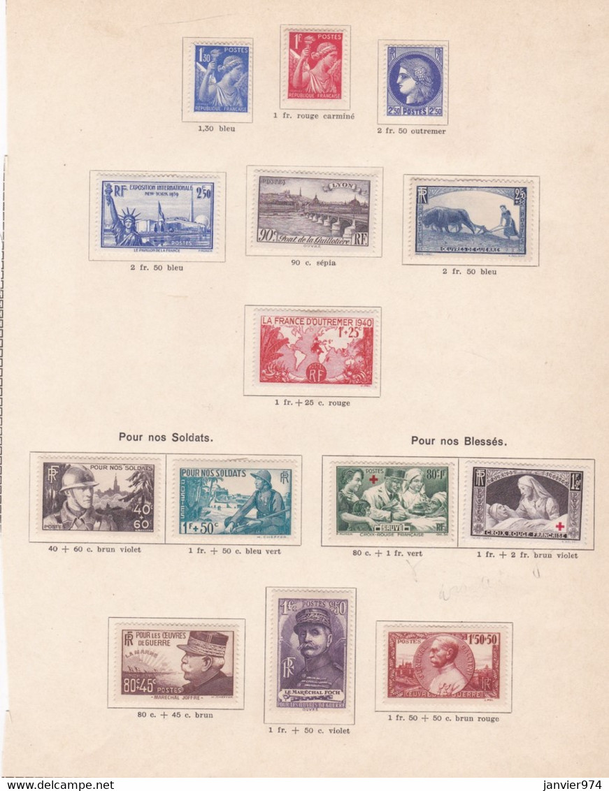 14 Timbres Neufs , Sur Charnières - Unused Stamps