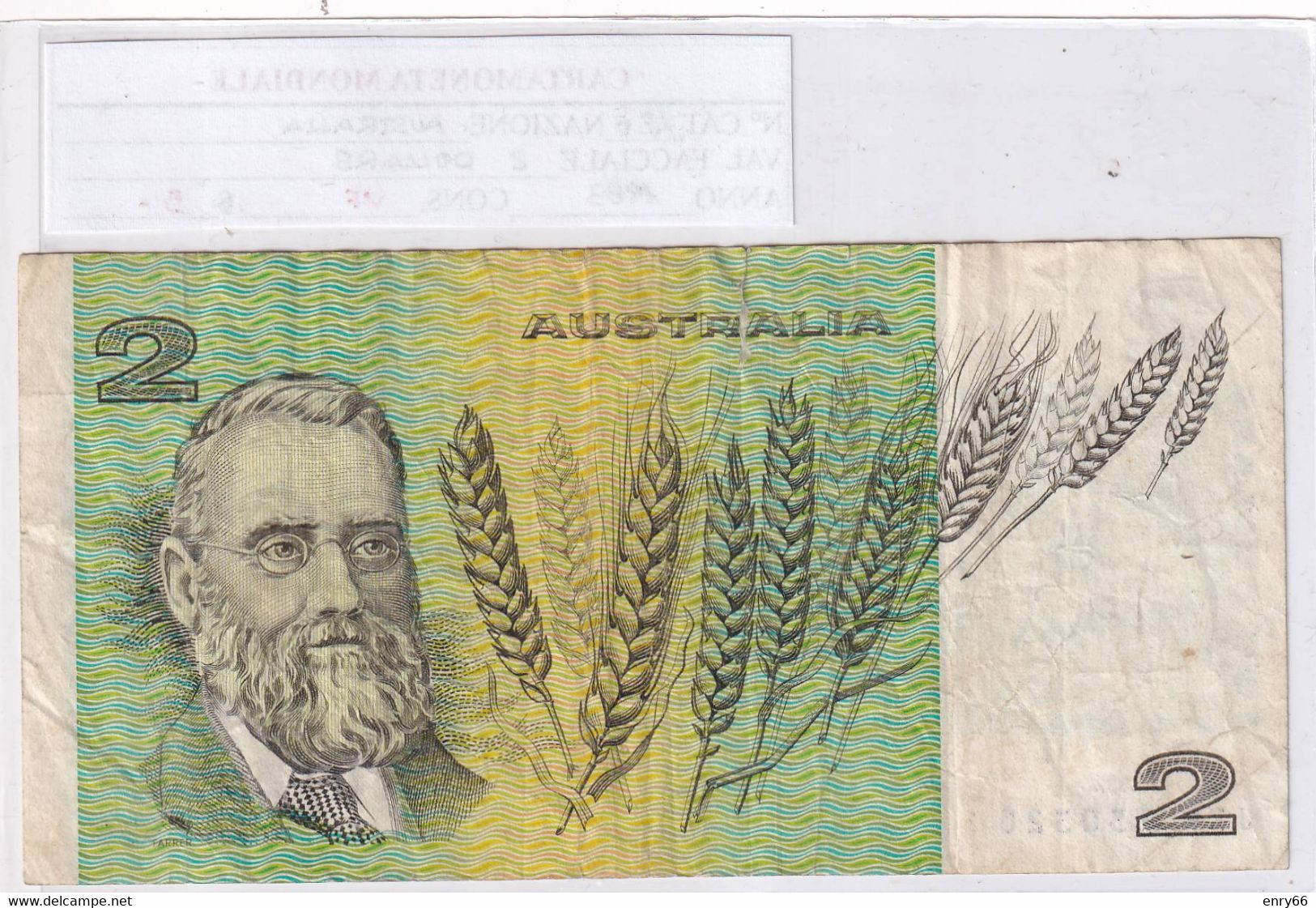AUSTRALIA  2 DOLLARS 1983  P 43D - 1974-94 Australia Reserve Bank (papier)