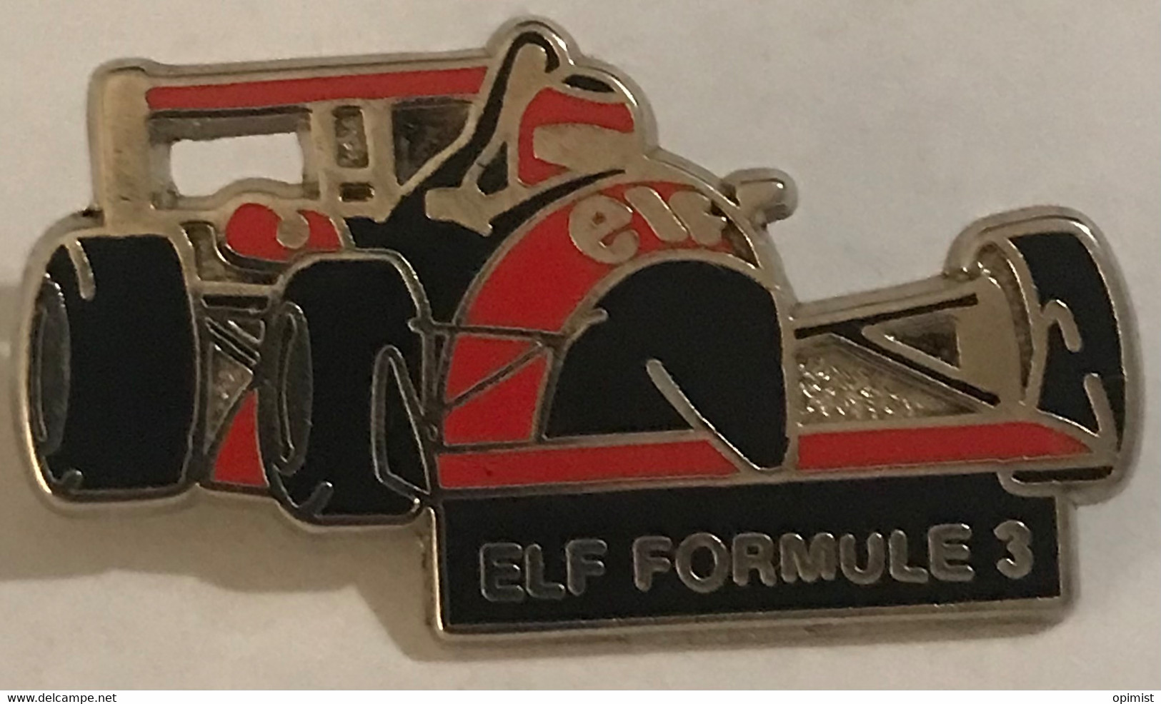 76097- Pin's ..Elf.carburant.Formule 3.rallye.signé RBC France. - F1