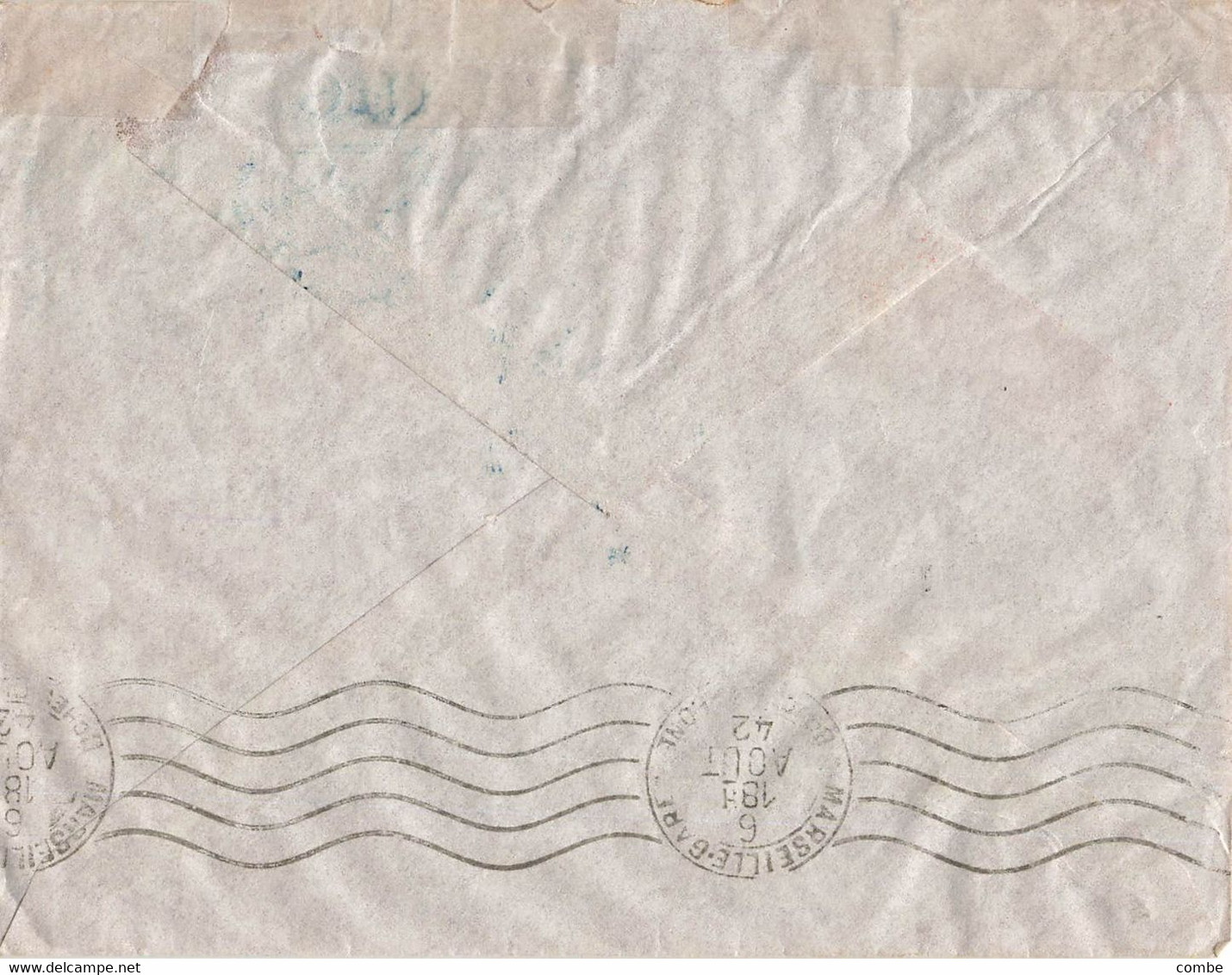LETTRE. NIGER. FM. 1 AOUT 1942. PAR AVION 3,50Fr. HOPITAL DE NIAMEY. NIAMEY POUR NICE  /2 - Lettres & Documents