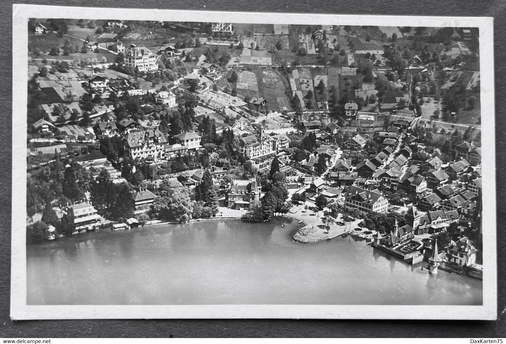 Oberhofen Am Thunersee Aus 100 M/ Flieger-Postkarte Ad Astra Aero - Oberhofen Am Thunersee