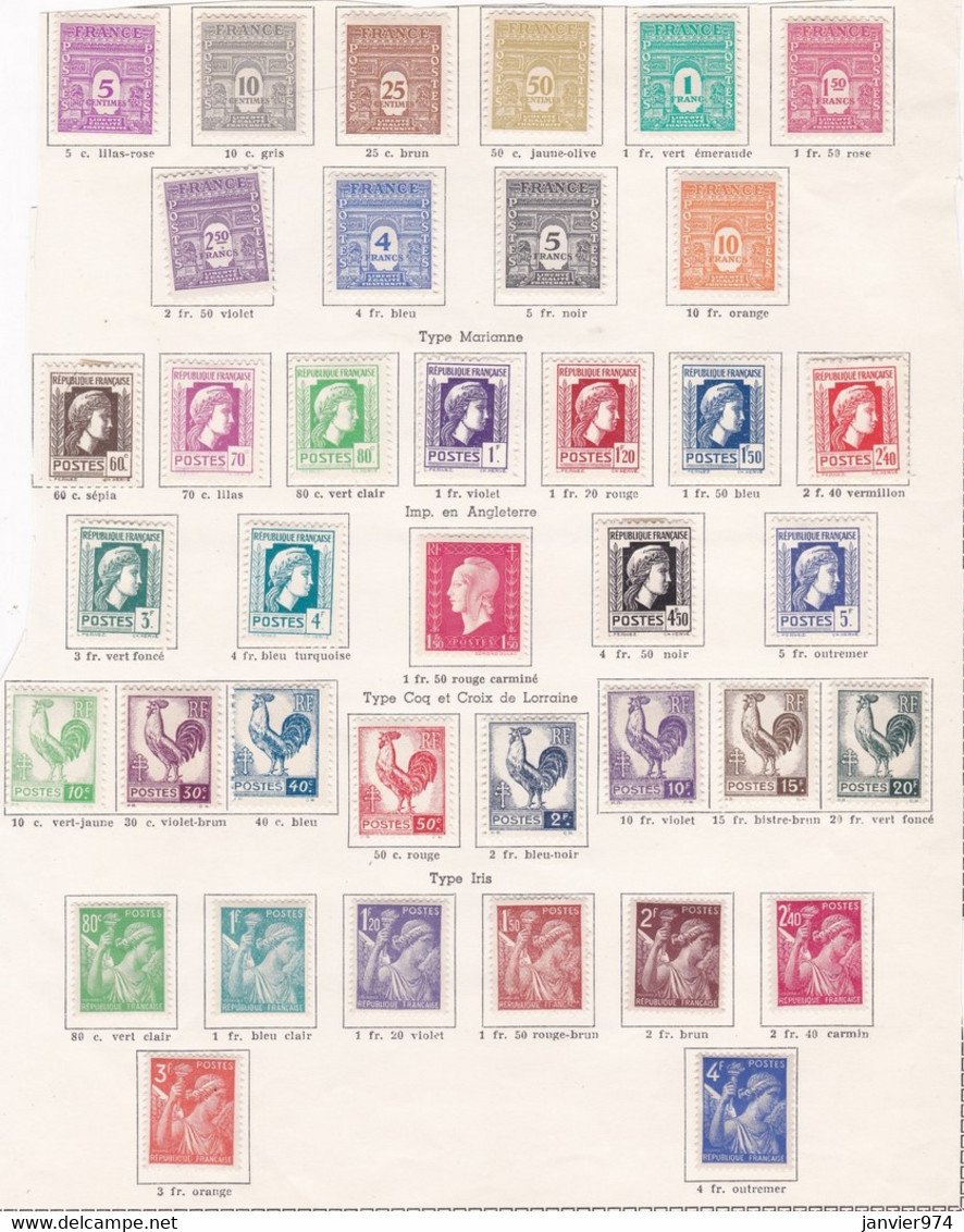 38 Timbres Neufs, , Sur Charnières - Other & Unclassified