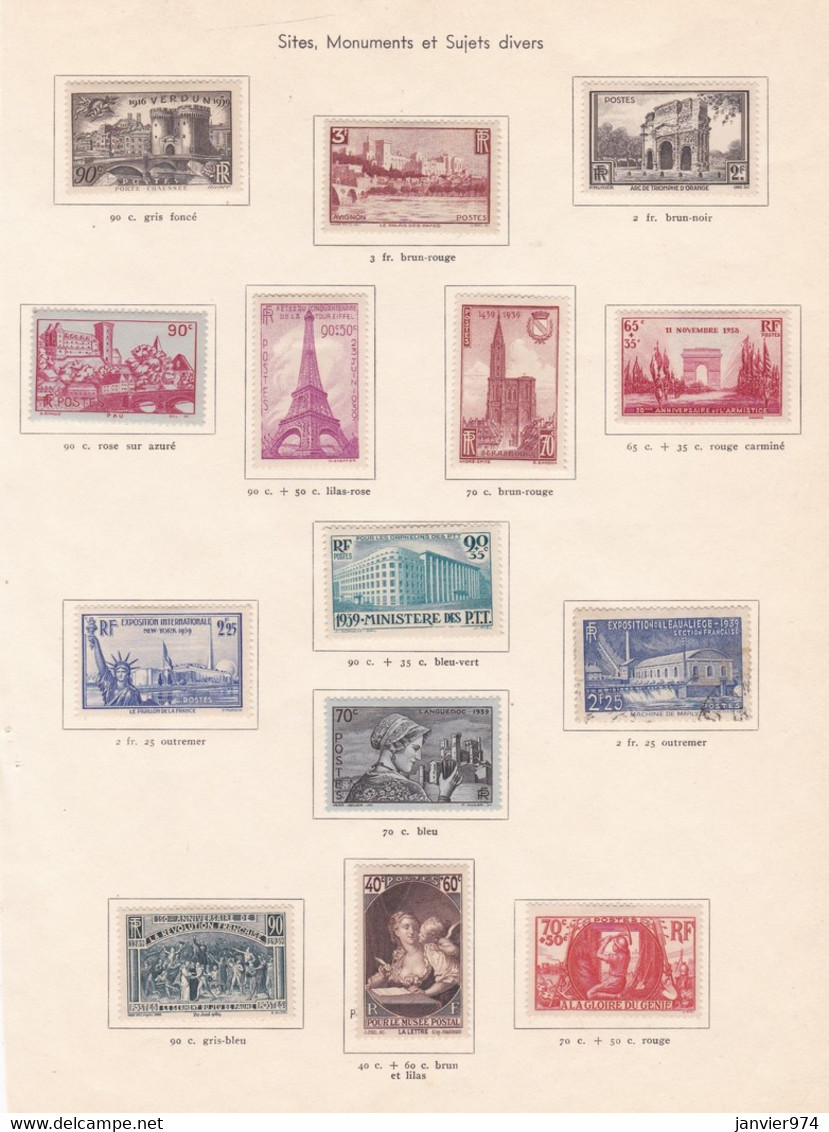 13 Timbres Neufs + 1 Oblitérés , , Sur Charnières - Unused Stamps