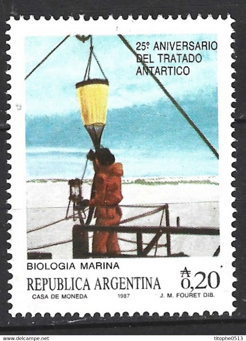 ARGENTINE. N°1557 De 1987. Traité Antactique. - Trattato Antartico