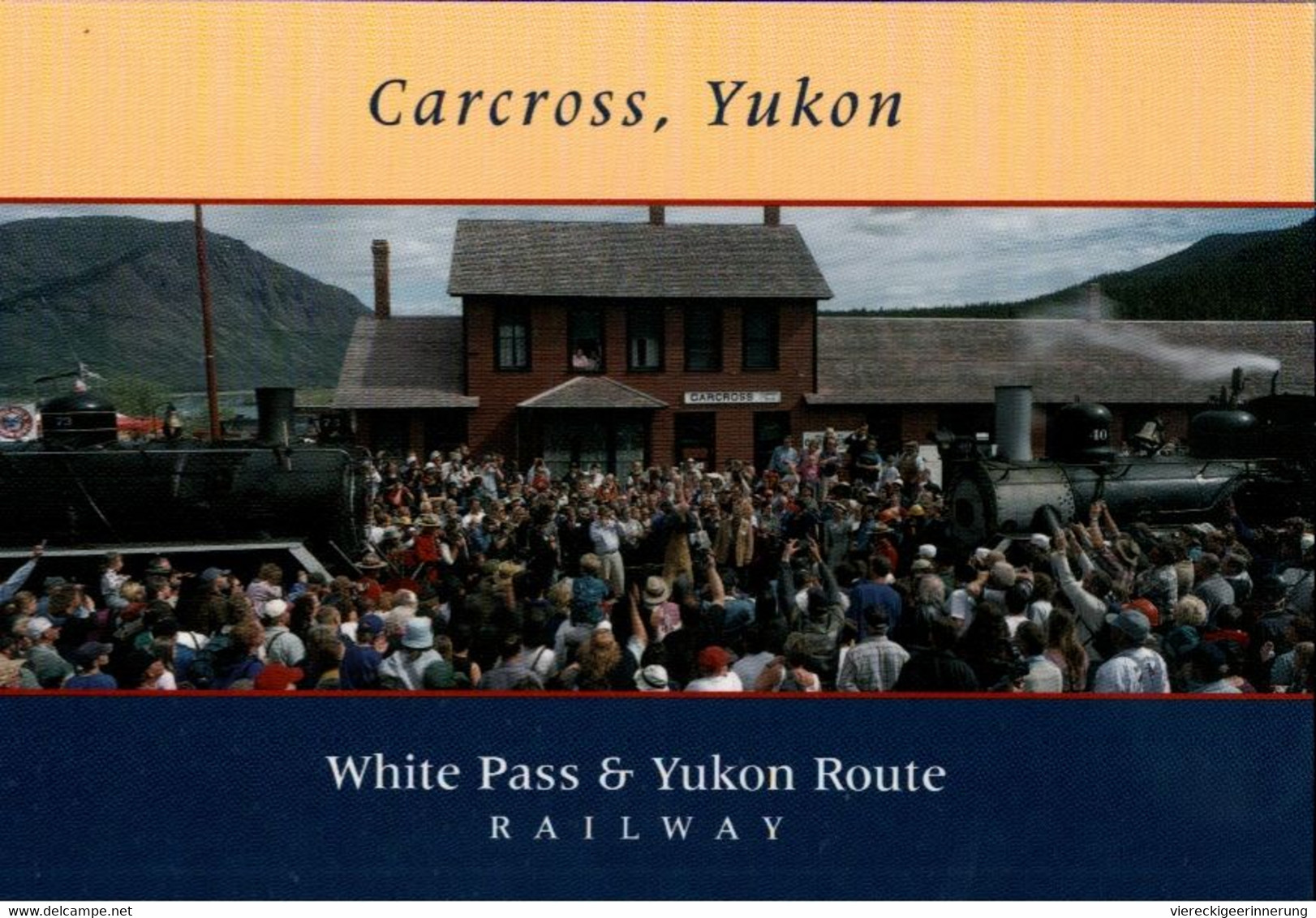 ! Modern Postcard Carcross, Yukon, Railway, Eisenbahn, Canada - Estaciones Sin Trenes