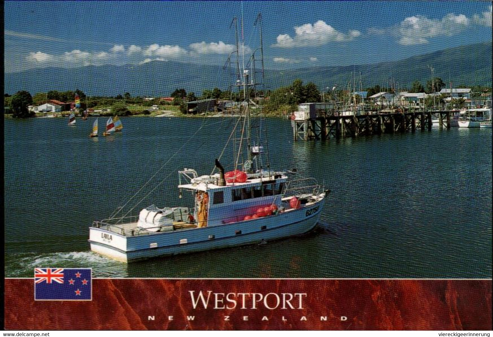 ! Modern Postcard Westport, Harbour, New Zealand, Neuseeland - Nieuw-Zeeland