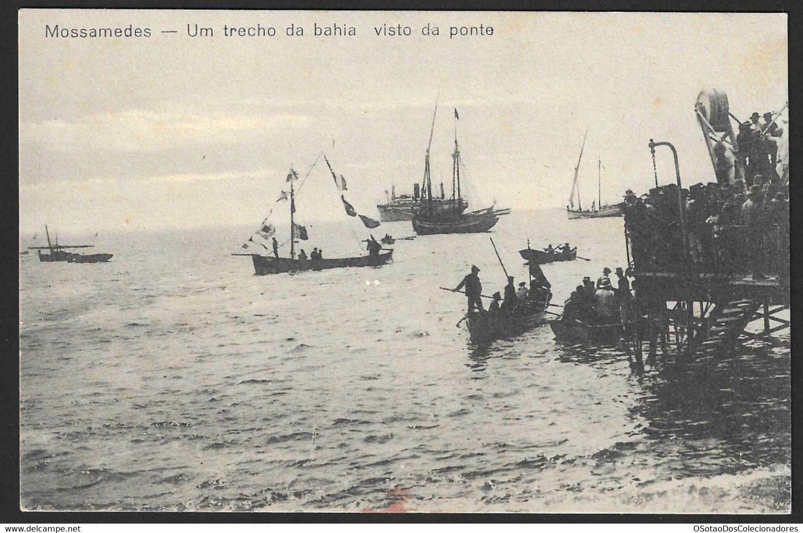 Postal Angola - Mossamedes - Um Trecho Da Bahia Visto Da Ponte - CPA Animé - Angola