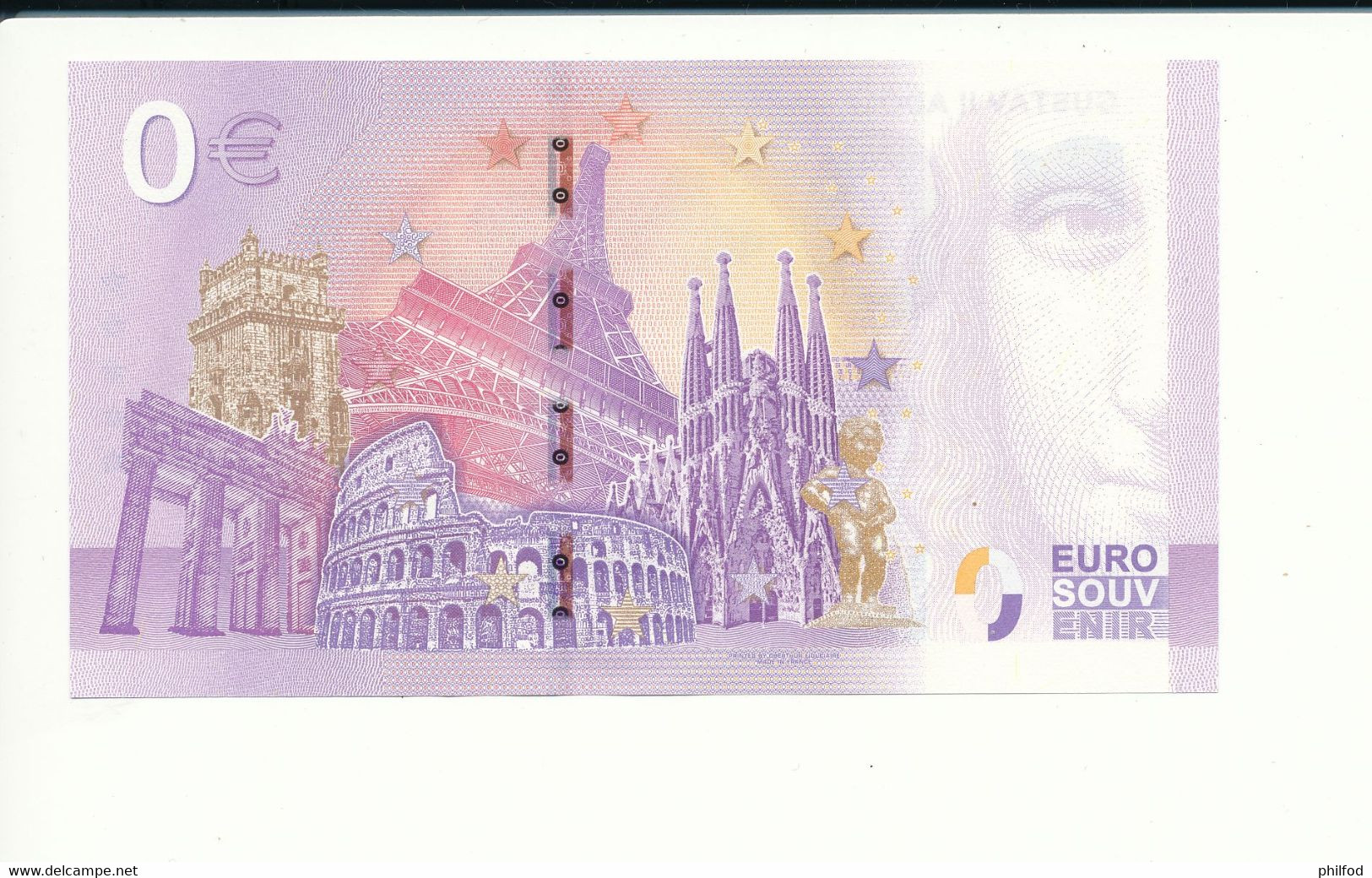 Billet Touristique 0 Euro -  GUSTAV II ADOLF VASA KING OF SWEDEN AND FINLAND - LEBF -  2020-3 - N° 273 - Autres & Non Classés