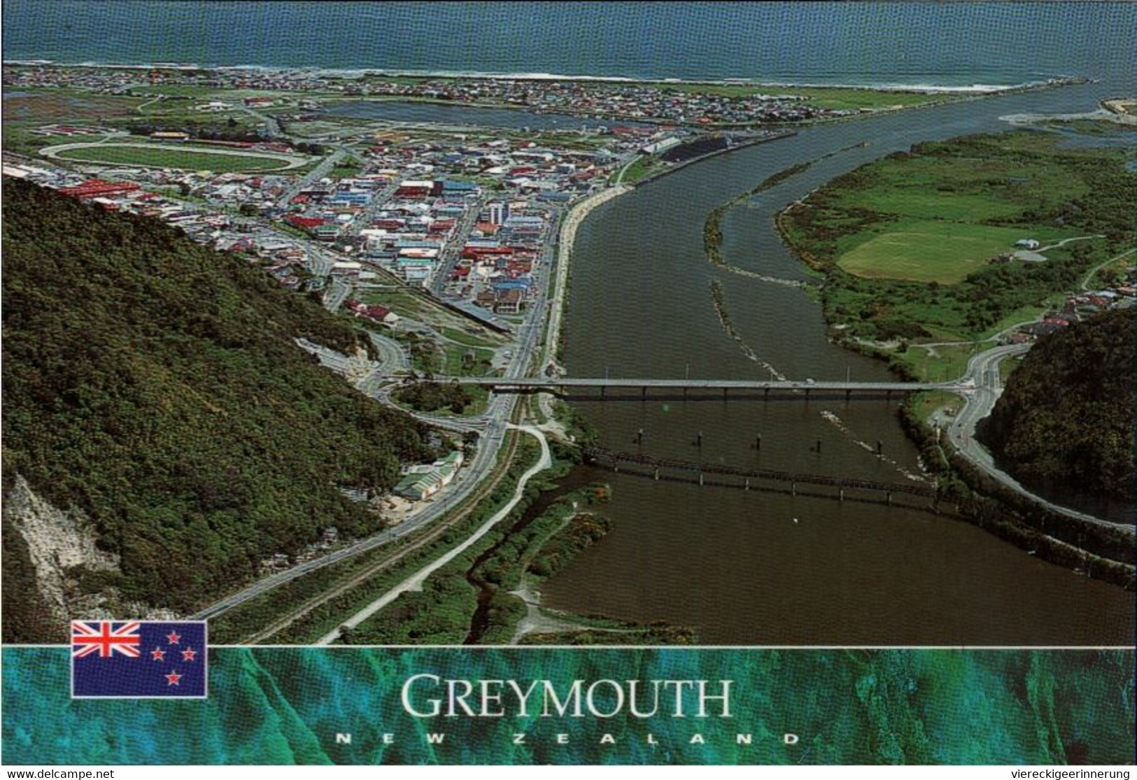 ! Modern Postcard Greymouth, New Zealand, Neuseeland - New Zealand