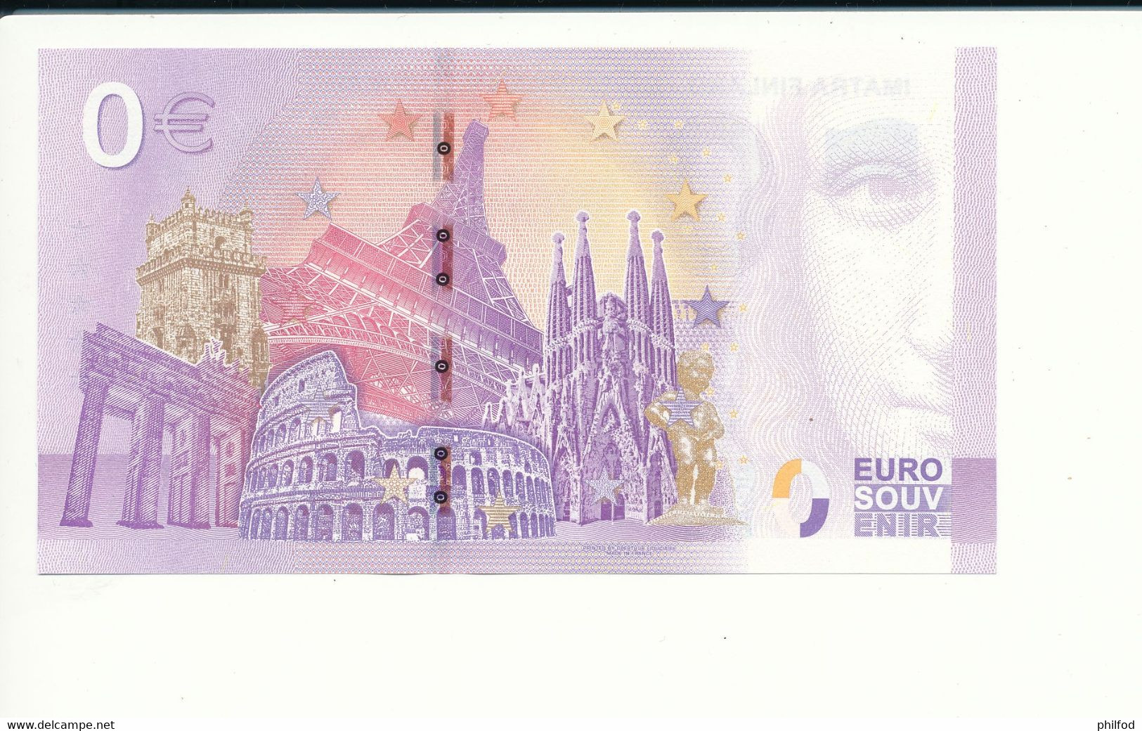 Billet Touristique 0 Euro -IMATRA FINLAND-GO SAIMAA AND VUOKSI-LEBG-2020-1A -ANNIV Fauté - N° 4677 - Billet épuisé - Autres & Non Classés